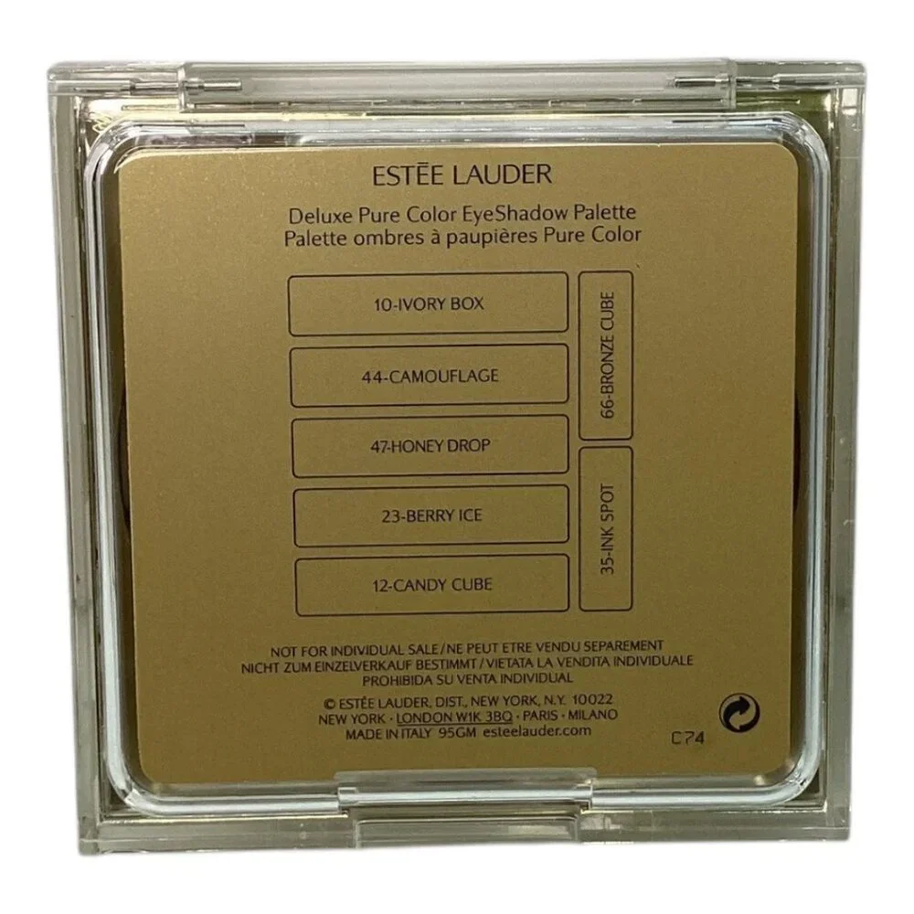 Estée Lauder Deluxe Pure Color Eyeshadow Palette‎ - Gold Case - NWOB